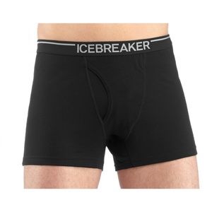 new mens ICEBREAKER Oasis boxers with fly sz SMALL